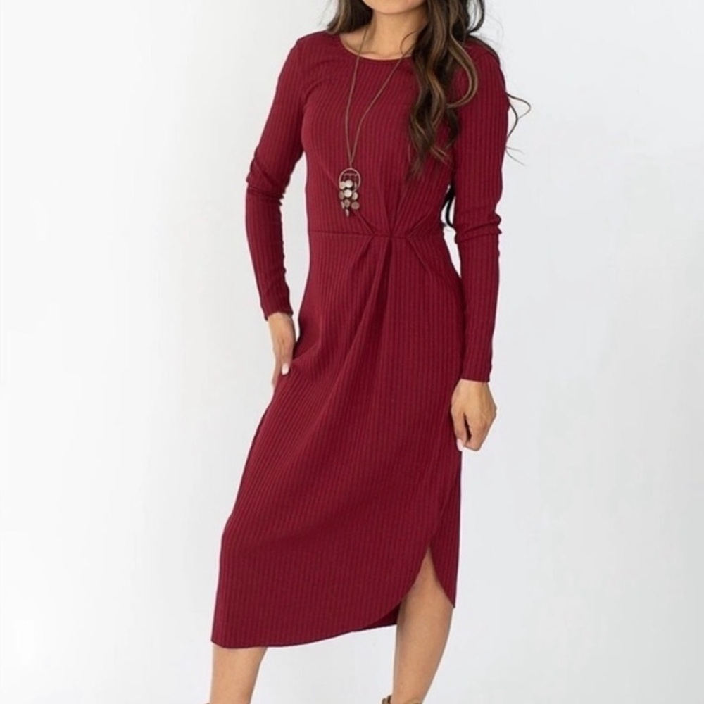 Joyfolie Rib Dress - Picture 1 of 1